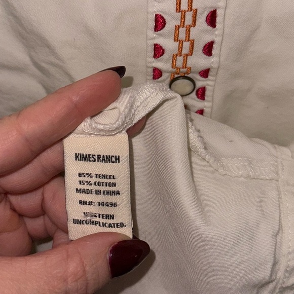 Kimes Ranch • Embroidered Western Pearl Snap Shirt - Picture 6 of 8